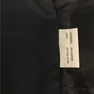 Leather pants. 100 percent.